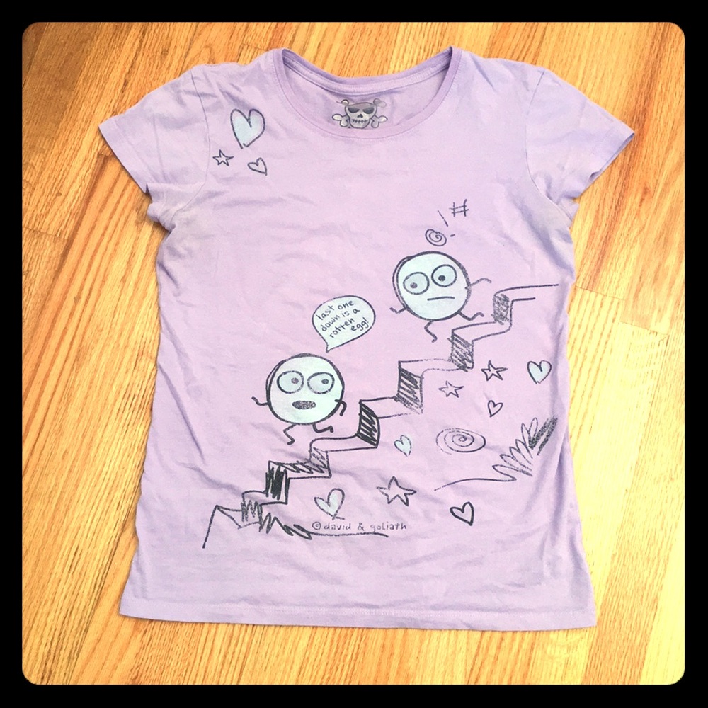 David & Goliath purple Tee Junior Size L